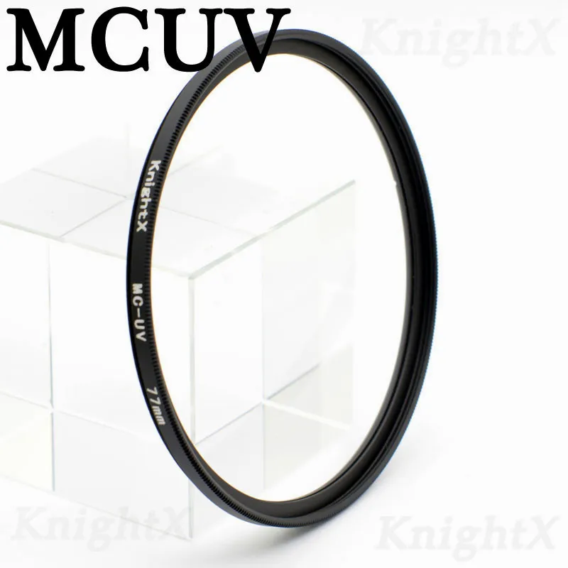 Фильтр KnightX UV MCUV HD для sony nikon canon dslr аксессуары объектива камеры fotografie objectif p500 49 52 55