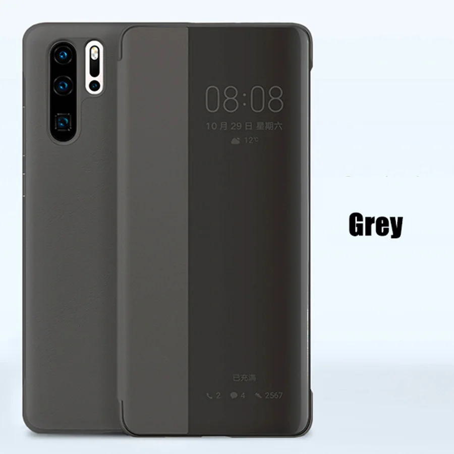 Умный чехол для huawei P30 Pro чехлы P10 P20 откидная Кожаная подставка Оригинальный RIJOW mate
