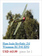 Огромный Scale skyflight 2 м размах крыльев RC P40 EPO Warhawk Набор пропеллеров RC модель самолета TH03127