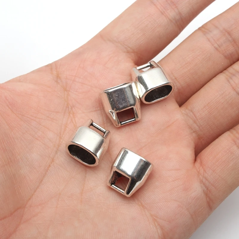 For Licorice Leather Antique Silver clasp Finding Supplies Snap Clasp bracelet Jewelry Findings &amp Components D-6-110 | Украшения и