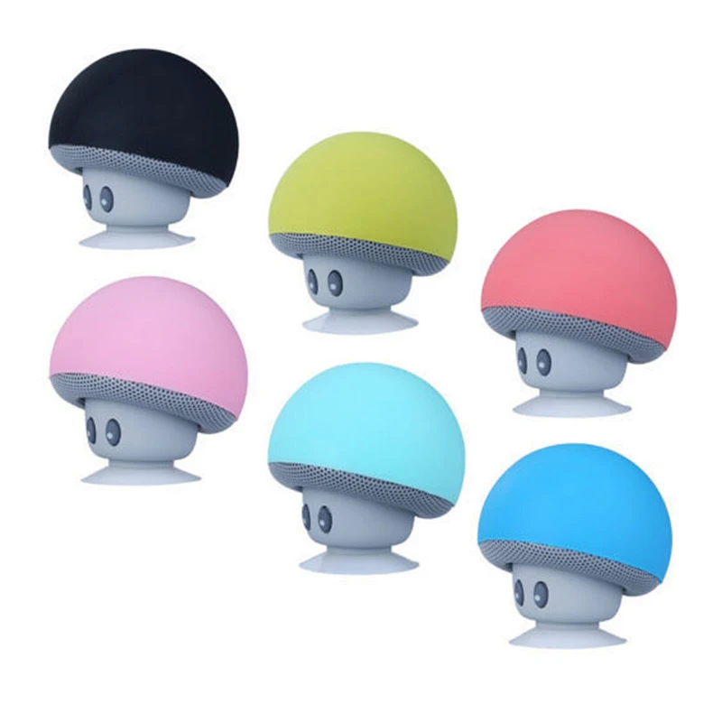 

Waterproof Small Mushroom Cup Bluetooth Handsfree Microphone Speaker