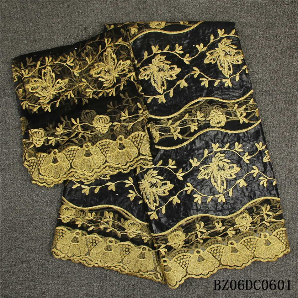 Африканский Базен Riche Getzner кружевной ткани вышивка с чистой кружева высокого