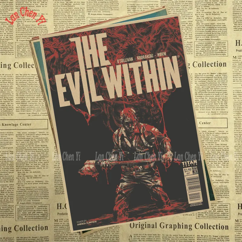 The Evil Within The Survival Horror Game плакат для кафе Креативные обои украшение интерьера