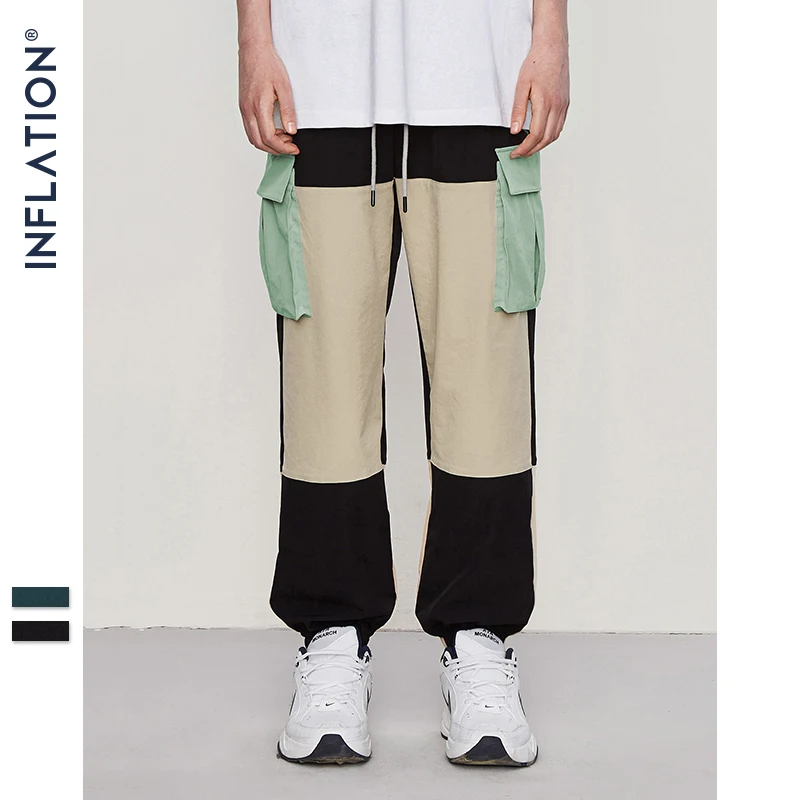 Брюки ветровка INFLATION Streetwear для мужчин осенне зимние брюки в стиле хип хоп с
