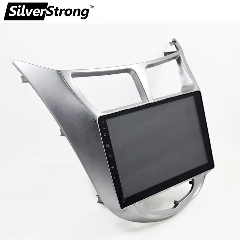 SilverStrong автомобильный DVD gps для Hyundai Verna Solaris 4 Core 9 &quotAndroid8.0 головное устройство 1024*600