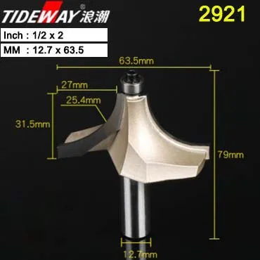 Zminzidao1.2X2 Tideway над фреза для отделки кромки бит 1/" 1/2" хвостовик фреза для дерева прямой конец насадка-триммер для промывания и подравнивания Бисероплетение бит - Длина режущей кромки: Zminzidao1.2X2