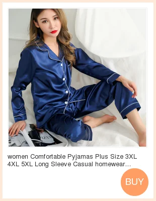 women Comfortable Pyjamas Plus Size 3XL 4XL 5XL Long Sleeve Casual homewear Autumn solid Pajama Sets Silk Satin Sleepwear Suit