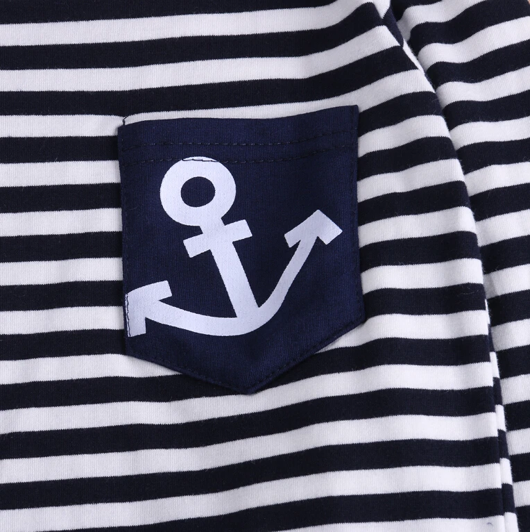 Infant Kid 2pcs Toddler Kids Baby Boys T-shirt Tops Long Sleeve Striped Anchor Pants Trousers Outfit Clothing Set Child Boy |
