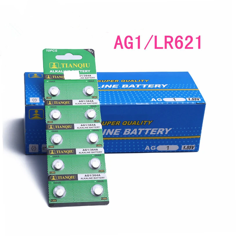 Батарея для часов AG1 LR621 364A SR621SW 1 55 в 621 Щелочная кнопка 10 шт.|Часовые батарейки| |