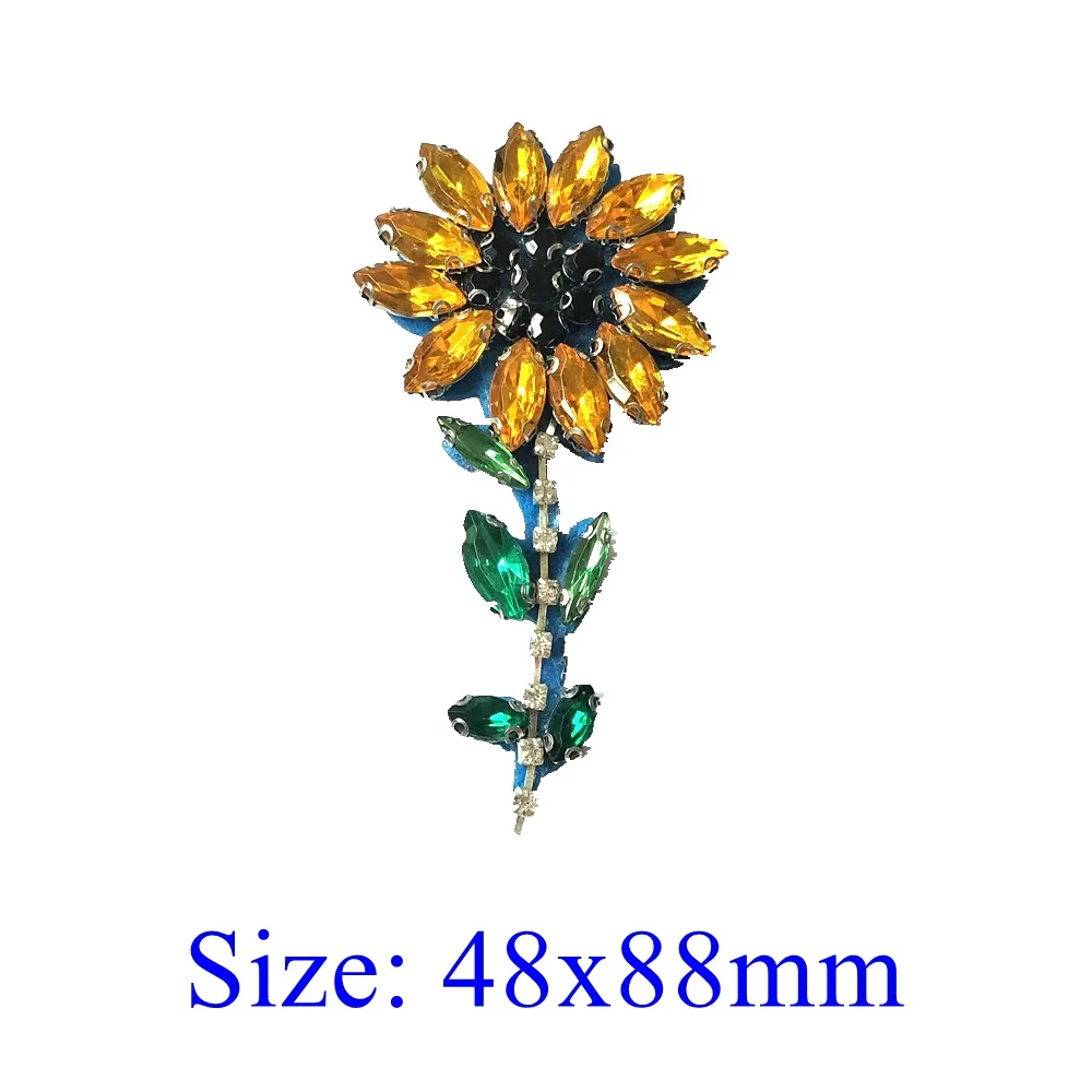 3D патчи Пришивные мотивы аппликация подсолнечника морской звезды цветы кактус