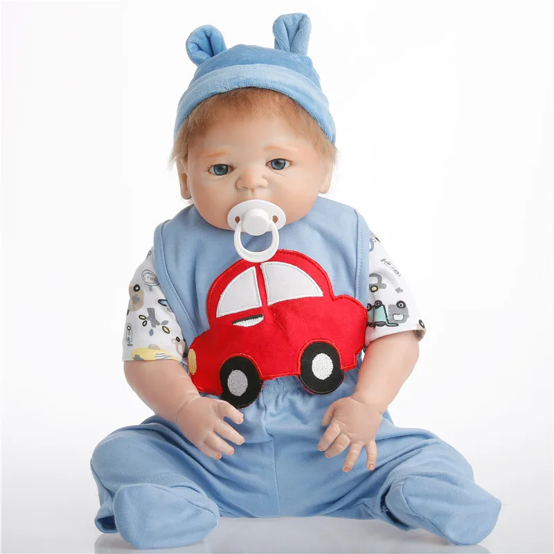 SanyDoll 22 дюйма 55 см силиконовые куклы для новорожденных реалистичные Игрушки