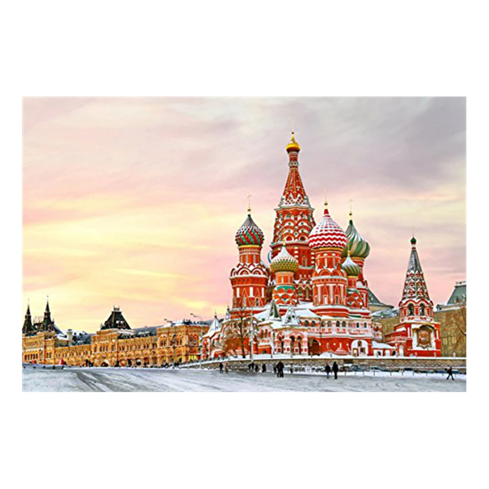 Настенная Картина на холсте с изображением российского Московского храма