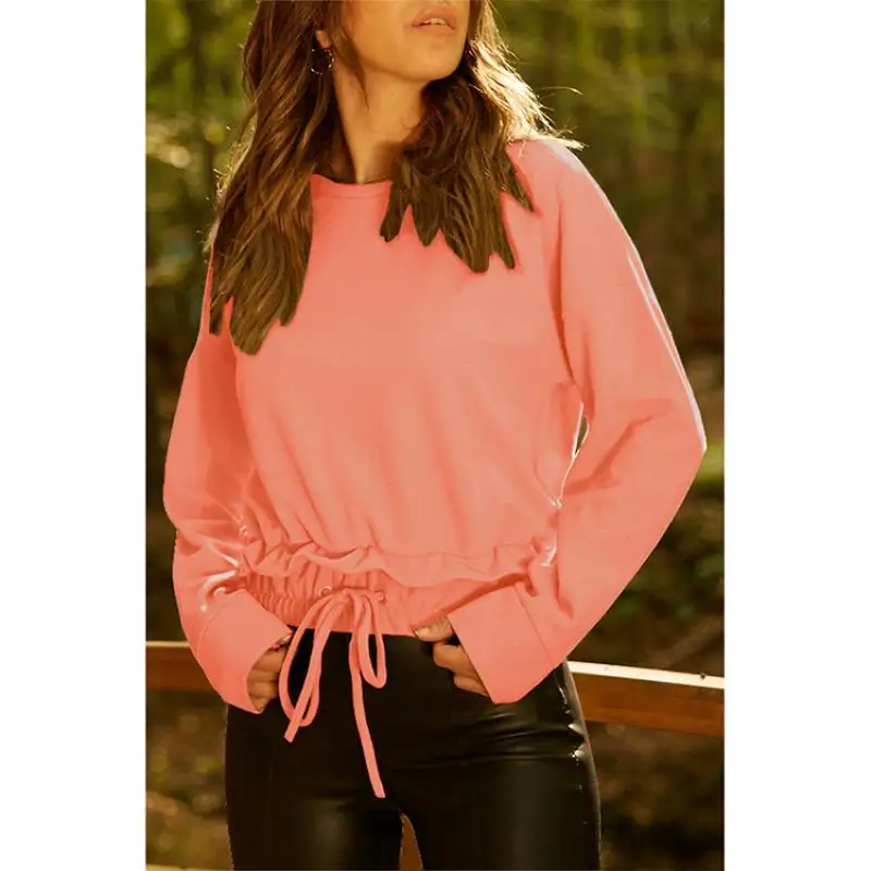 Женская толстовка модная элегантная повседневная желтая осень Харадзюку с