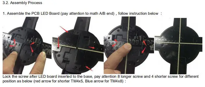 AUSIDA 50 см 3D Голограмма 512 светодиодный Wifi облачный светодиодный дисплей с вентилятором рекламная Голографическая голограмма логотип проектор