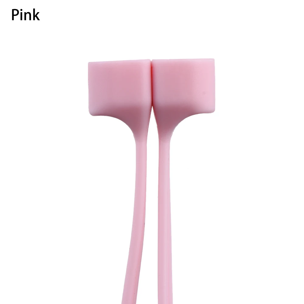 pink Модные наушники анти-потеря ремень Магнитная Петля Веревка кабель Airpods магнит ремень аксессуары для Apple AirPods - Цвет: pink