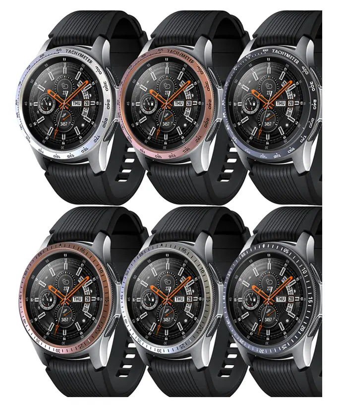 Чехол против царапин для samsung Galaxy Watch 46 мм/42 мм S3 Frontier faces скорость и время ободок кольцо Стильный чехол