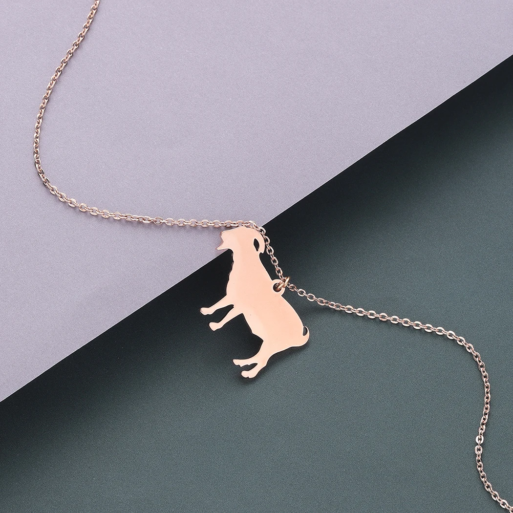 Модное ожерелье Kinitial с подвеской в виде козы на ферме для женщин животными из