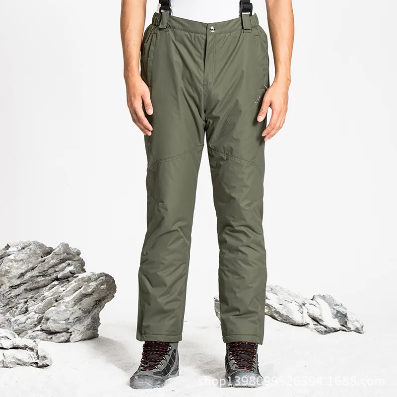 Зимние мужские и женские утепленные зимние штаны лыжные брюки комбинезон карго