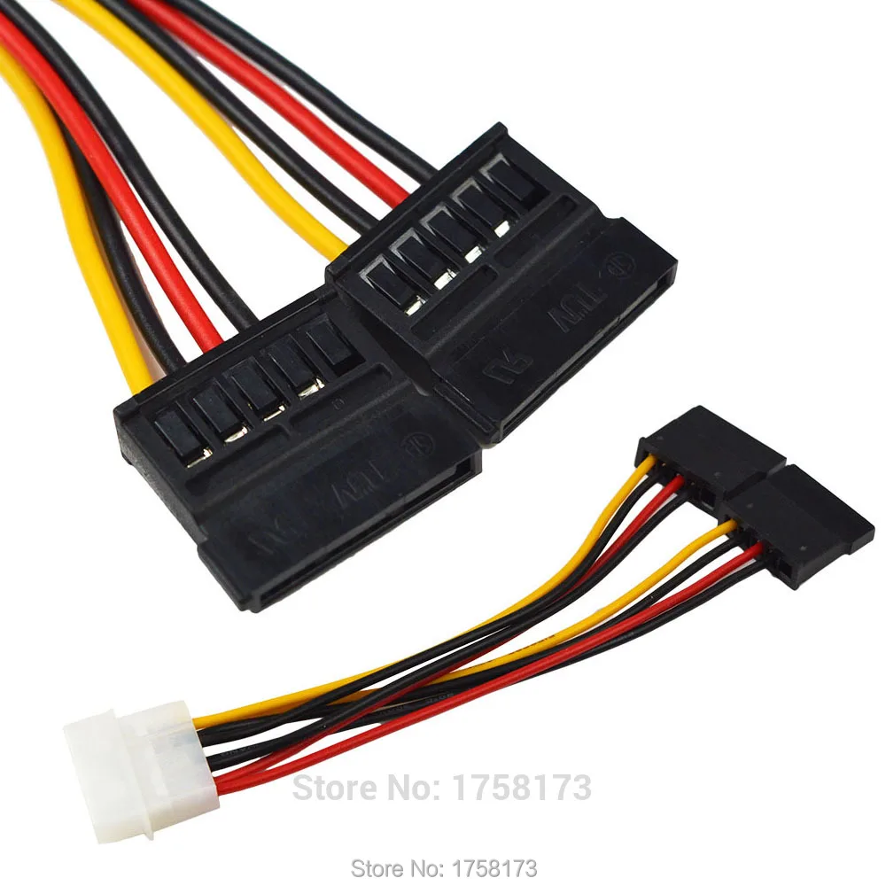 1 шт. 4 Булавки SATA 2 15 IDE ATA Y Splitter конвертер molex HDD Мощность кабель адаптер