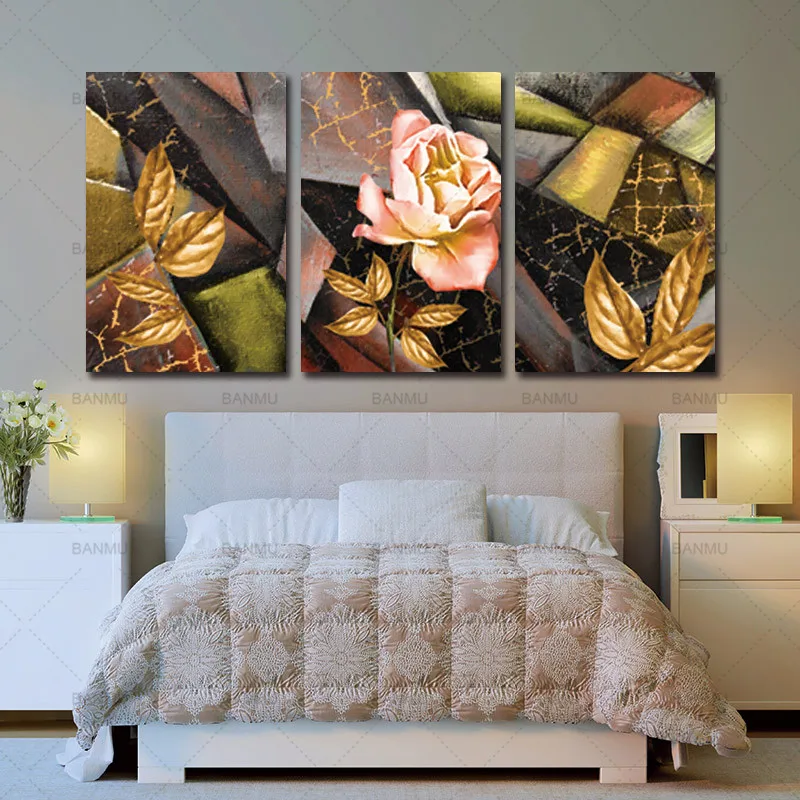 

modern parint Wall art print canvas painting wall picture flower abstract decoration for living room abstract art
