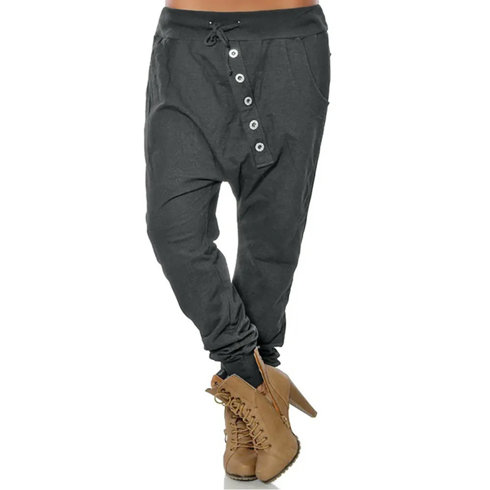 JAYCOSIN Модные женские хипстеры для девушек шаровары мешковатые штаны брюки