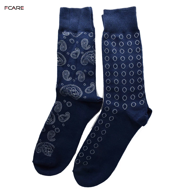 Fcare 8 шт. = 4 пары 39-43 синие хлопковые мужские носки в деловом стиле | Мужская одежда