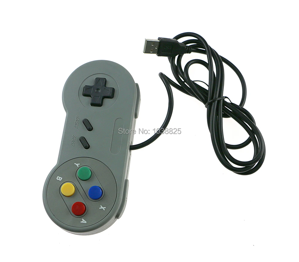 10 шт./лот USB контроллер игровой джойстик геймпад для Nintendo SNES коврик Windows PC MAC
