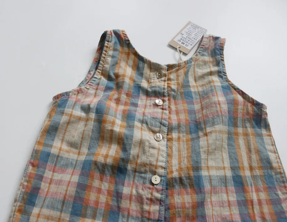 Новинка лета 2019 детский хлопковый и пеньковый комбинезон Han из пеньковой ткани