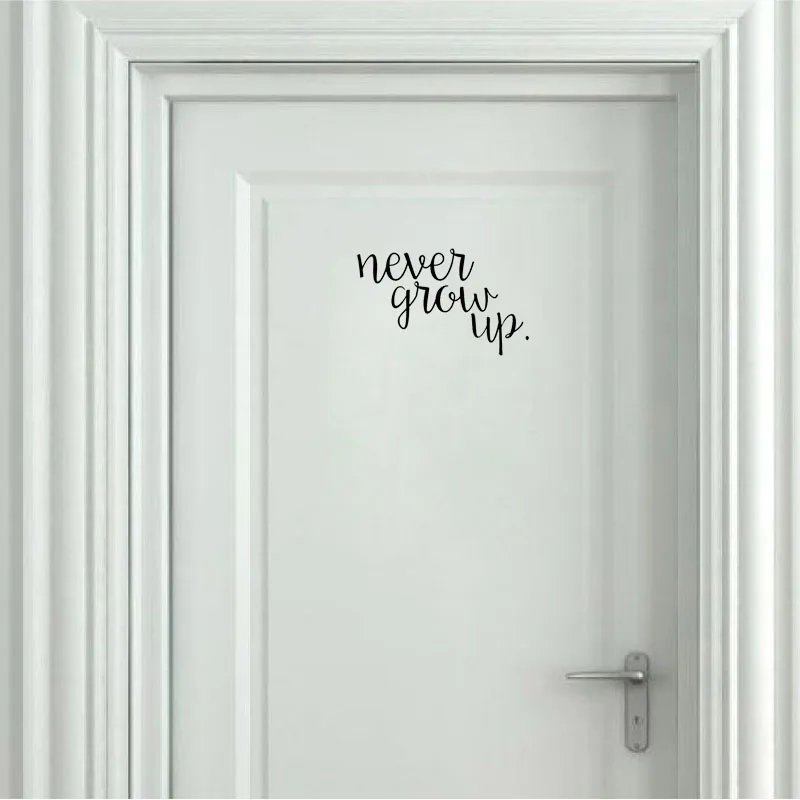 YOJA 20*12 4 см модная Наклейка на стену с надписью NEVER GIVE UP Spirit черная графическая