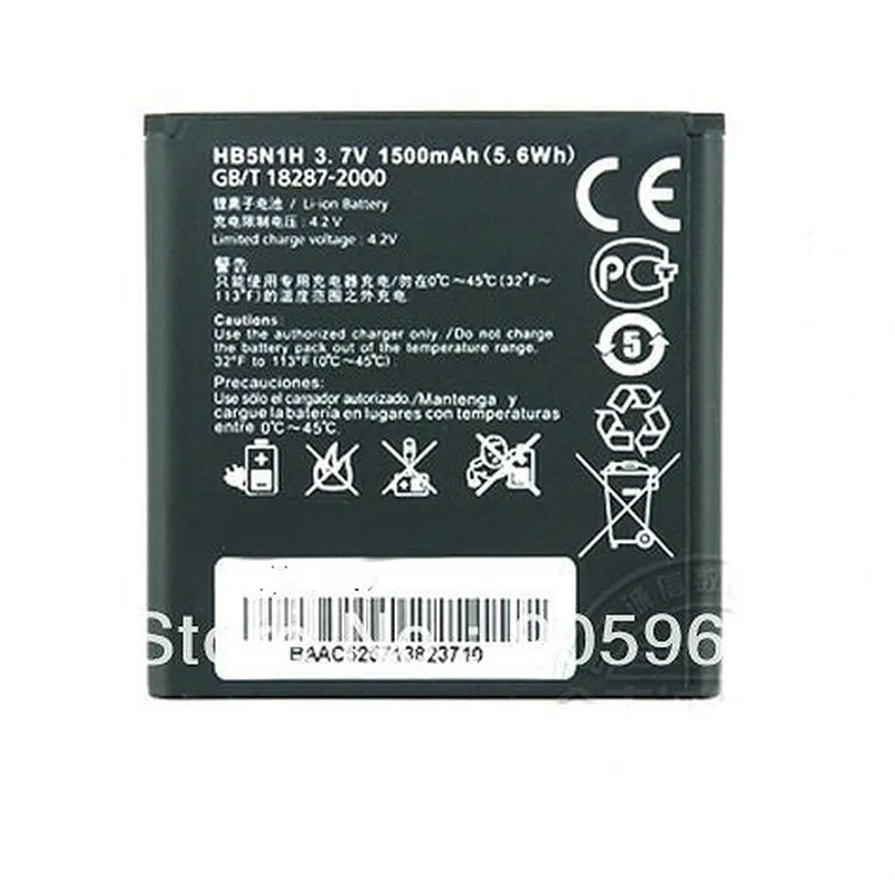Аккумулятор Westrock 1500 мАч HB5N1H для Huawei Hua Wei Ascend G300 Ascend G305T C8812 U8815 U8818 T8828