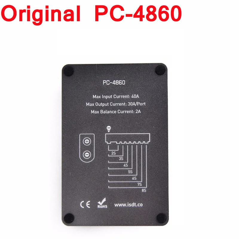 ISDT PC-4860 1-8S Safe Parallel Board XT60 Plug Charging For SC-608 SC-620 Drone Accessories | Игрушки и хобби