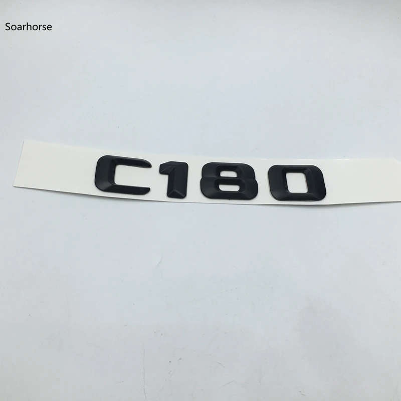 Soarhorse для Mercedes Benz C Class C36 C55 C63 C160 C180 C200 C220 C230 C250 черная Задняя эмблема с