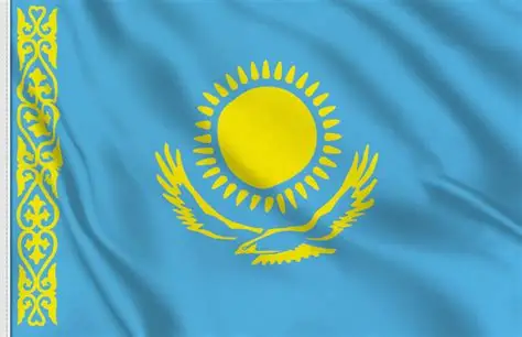 Флаг KAZ kz 90*150 Казахстан|Флаги баннеры и аксессуары| |