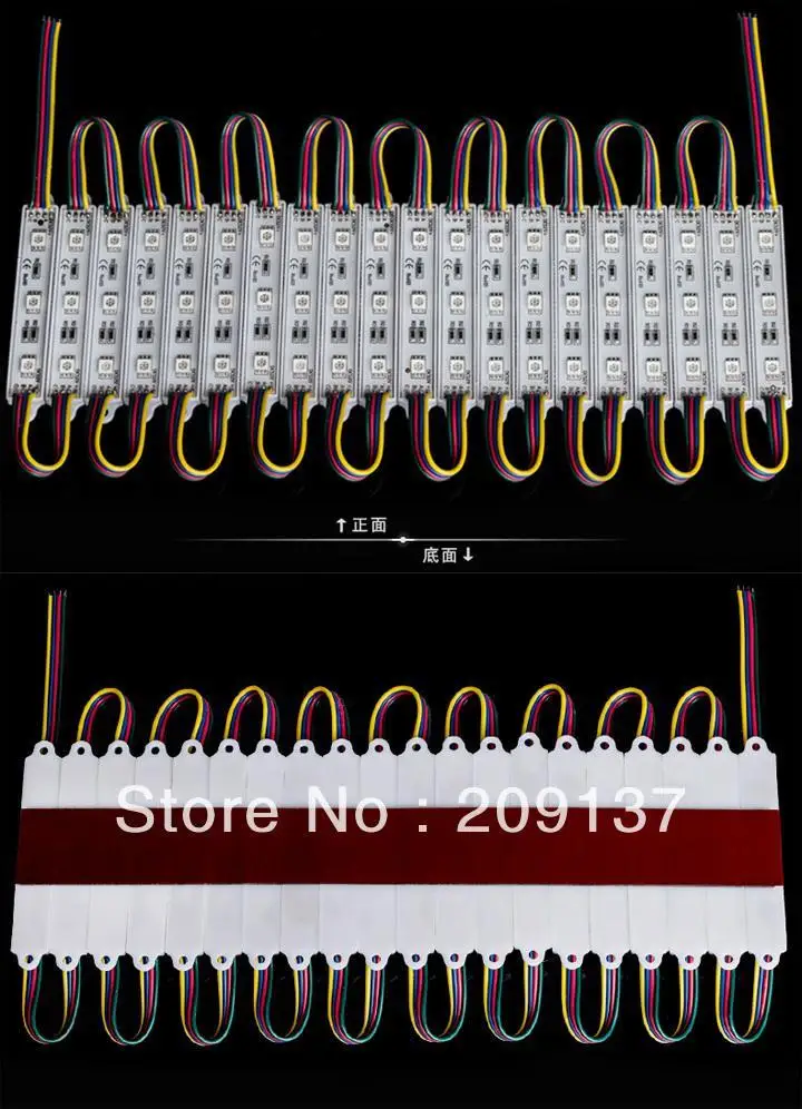 200 шт./лот белый/теплый белый/красный/зеленый/синий DC 12V IP66 водонепроницаемый SMD 5050