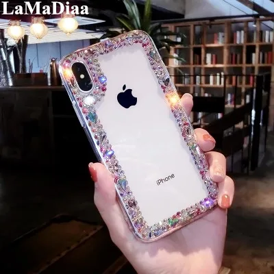 Luxury The New Capa Bling Diamond Rhinestone Crystal Clear Phone Case For Samsung S21 S20 S8 S9 S10 Plus Note20 10 9 8 5 Coque | Мобильные