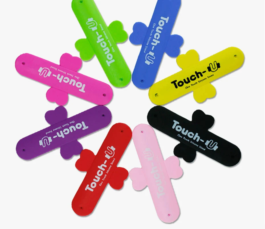 10 шт./лот Mini Touch U One Touch силиконовая подставка Универсальный портативный держатель для телефона для iPhone 6 7 8 X samsung Tablet PC держатель