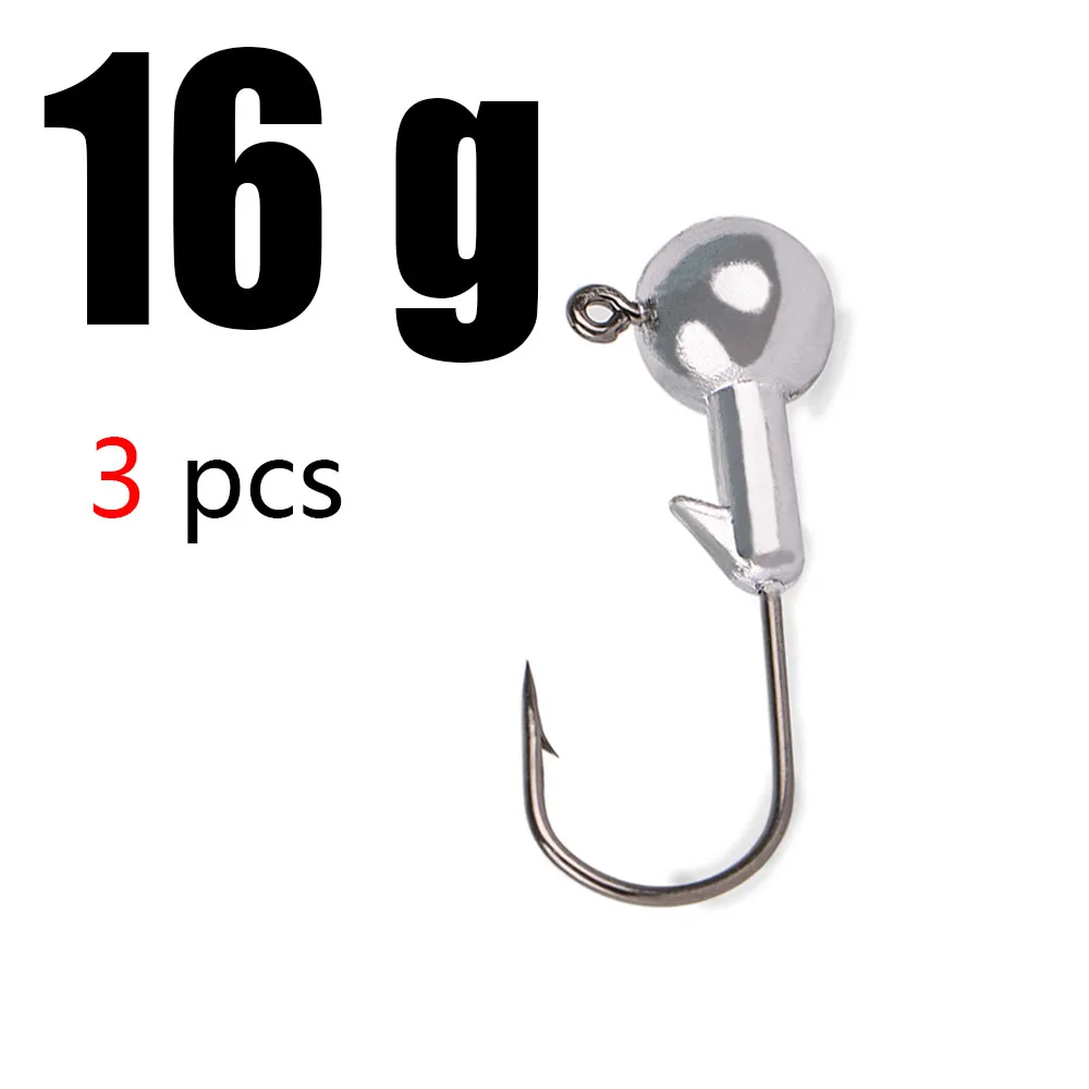 16g 1 г, 2 г, 3 г, 4 г, 5 г, 10 г, 20 г, 22 г, 25 г, 28 г, кривошипная головка, крючок, свинцовый крючок для рыбалки, голова джига, приманка, жесткая приманка, мягкий червь, крючок для рыбалки - Цвет: 16g