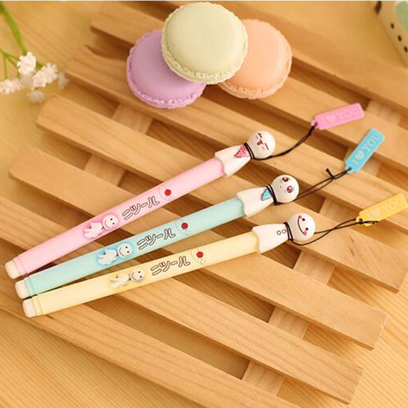 

Kawaii 15 Pcs/Lot Cute Face Expression Gel Pen Writing Signing Pen Stationery School Office Supply Kids Student Gift Black Ink