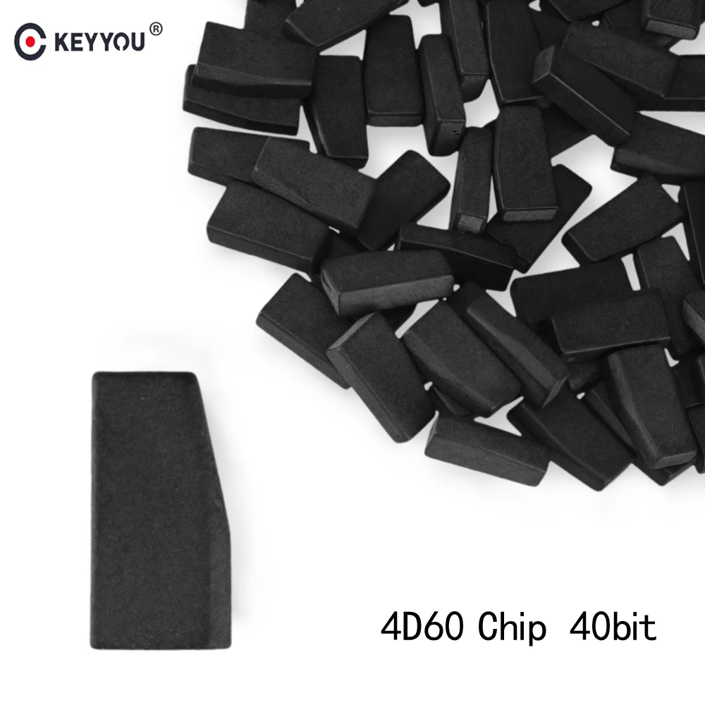 

KEYYOU 1PCS Transponder Chip Original For Ford Fiesta Focus Ka Mondeo 4D60 Chip Carbon 40 Bits High Quality Remote Car Key Chip
