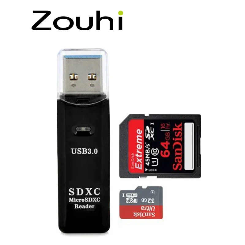 High Quality New MINI 5Gbps 2 in1 USB 3.0 Speed Micro SD SDXC TF Card Reader Adapter (Plug and Play) | Компьютеры и офис