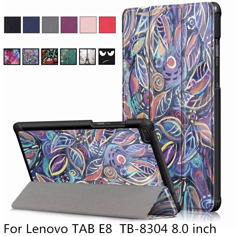 Ультра тонкий PU кожаный чехол для lenovo TAB E8 Tablet TB-8304 Тонкий Магнитный чехол для выпущенный окно планшета E8 TB-8304F