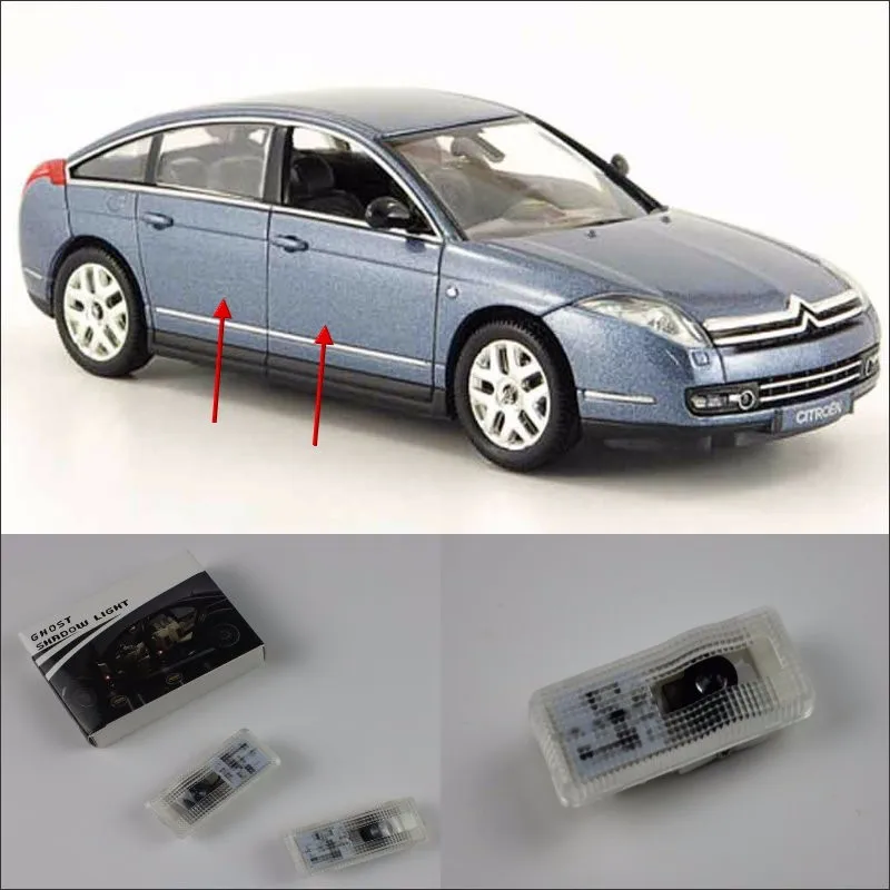 Liandlee дверной светильник, светодиодный лазерный проектор, логотип для Citroen C6 2005, Автомобильный Дверной светильник, аксессуары
