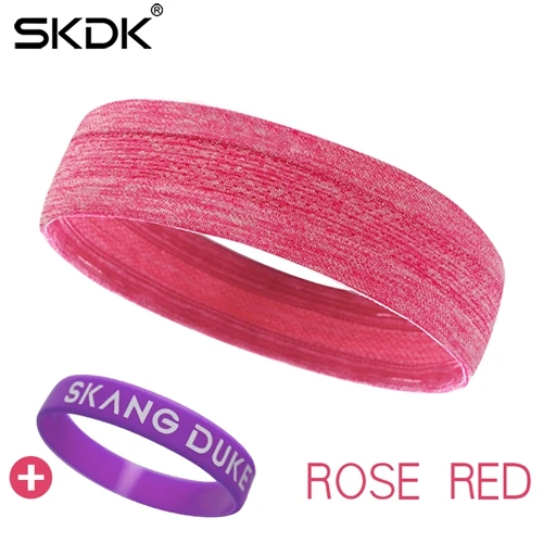Pink SKDK 1 шт. Sweatband эластичные Йога Бег Фитнес Пот Группа головная повязка лента для волос головы предотвратить пот группа спортивного оборудования - Цвет: Pink