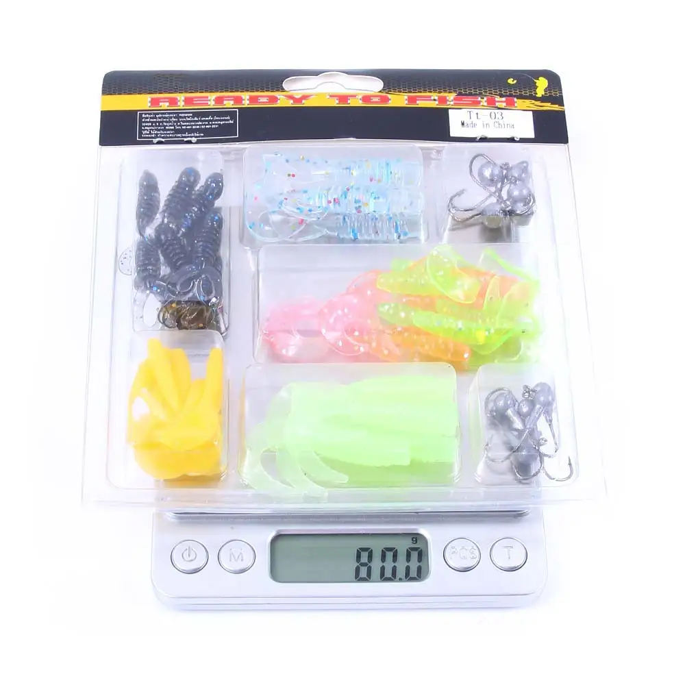 T Хвост Мягкая силиконовая приманка Jig Head крюк рыболовные приманки искусственные