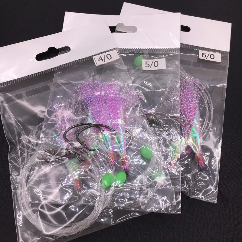 Рыболовные приманки Sabiki рыболовные снасти набор рыболовных крючков мигающие 2