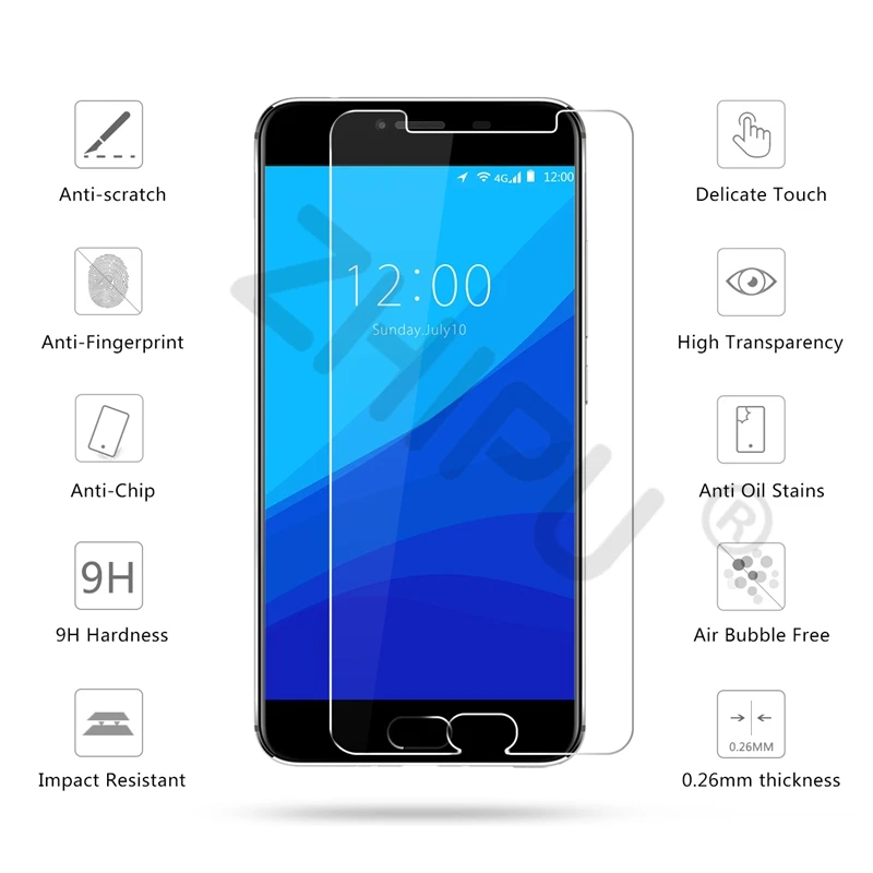 10 Pcs/Lot Premium Tempered Glass For UMIDIGI C Note 5.5 inch Screen Protector Toughened protective film | Мобильные телефоны и