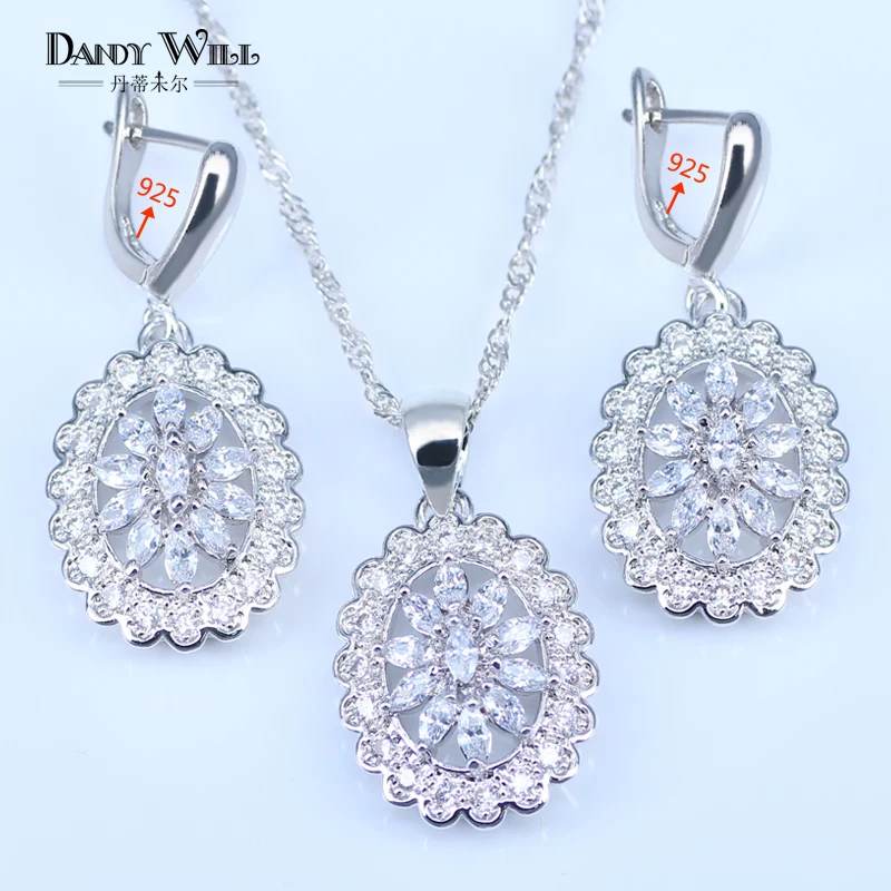 Лучший романтический подарок Снежинка квадратный Австрийский белый кристалл 925