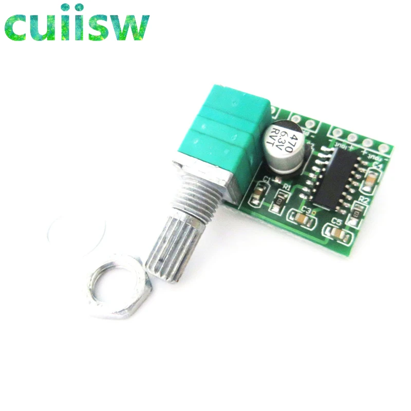 Super Mini PAM8403 DC 5V 2 канальный USB цифровой аудио усилитель плата модуль 2*3 Вт регулятор
