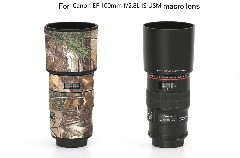 Линзы ROLANPRO камуфляжный чехол от дождя для объектива Canon EF 100 мм f2.8L IS USM|Сумки