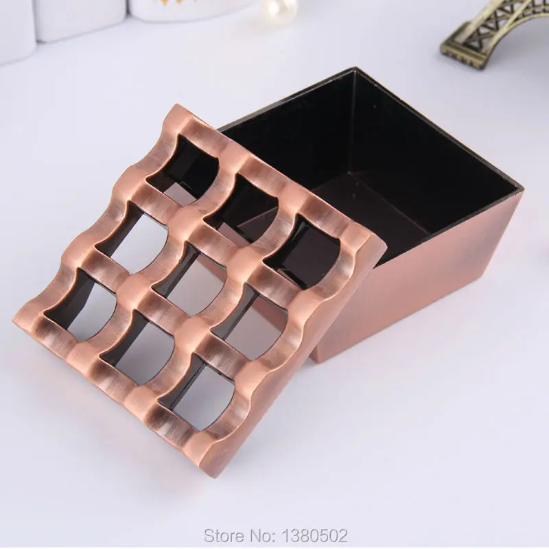 Горячая мода бронзовый цвет старинные пепельница металл ремесла стол украшения